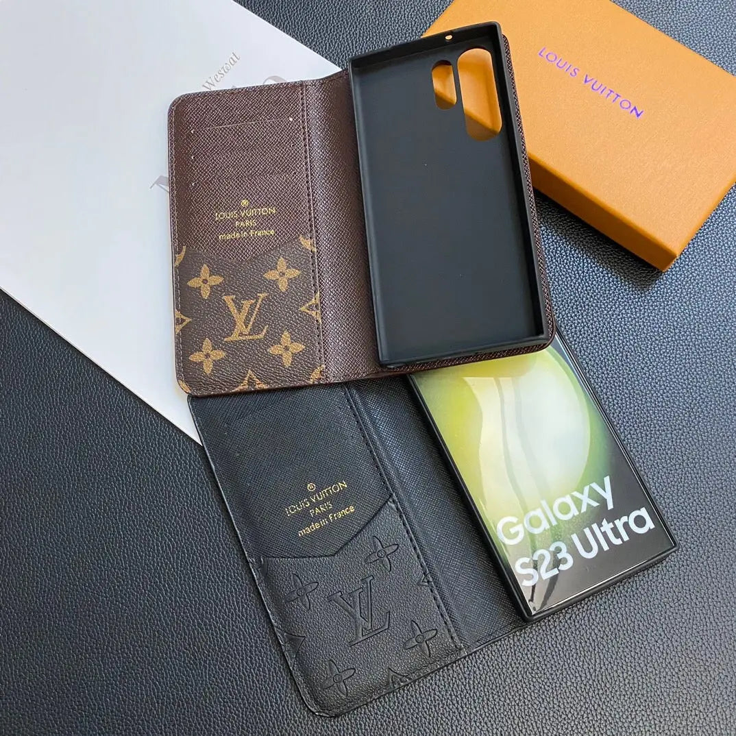 MONOGRAM LEATHER CARD COVER GALAXY CASE FOR SAMSUNG-1 mysite