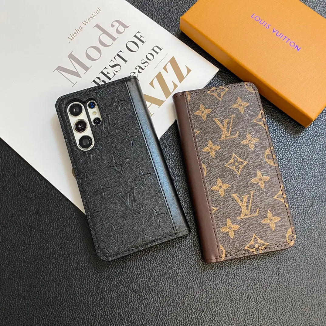 MONOGRAM LEATHER CARD COVER GALAXY CASE FOR SAMSUNG-1 mysite
