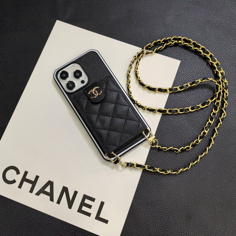 Elegant Crossbody Leather iPhone Case mysite