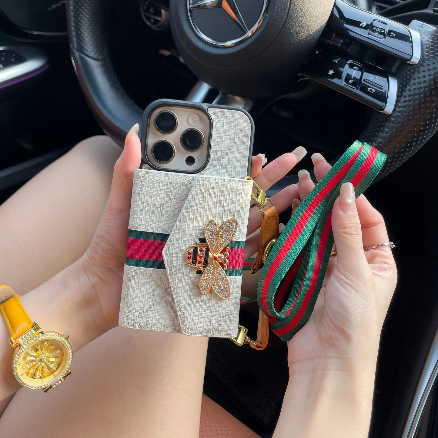 Premium Advanced Crossbody iPhone Case with Card Holder & Shoulder Strap-s2 mysite