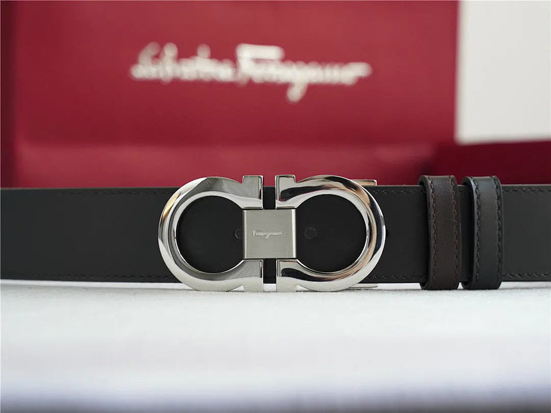 Classic Silver-Buckle Leather Belt-1 mysite
