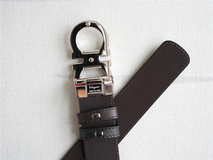 Classic Silver-Buckle Leather Belt-1 mysite