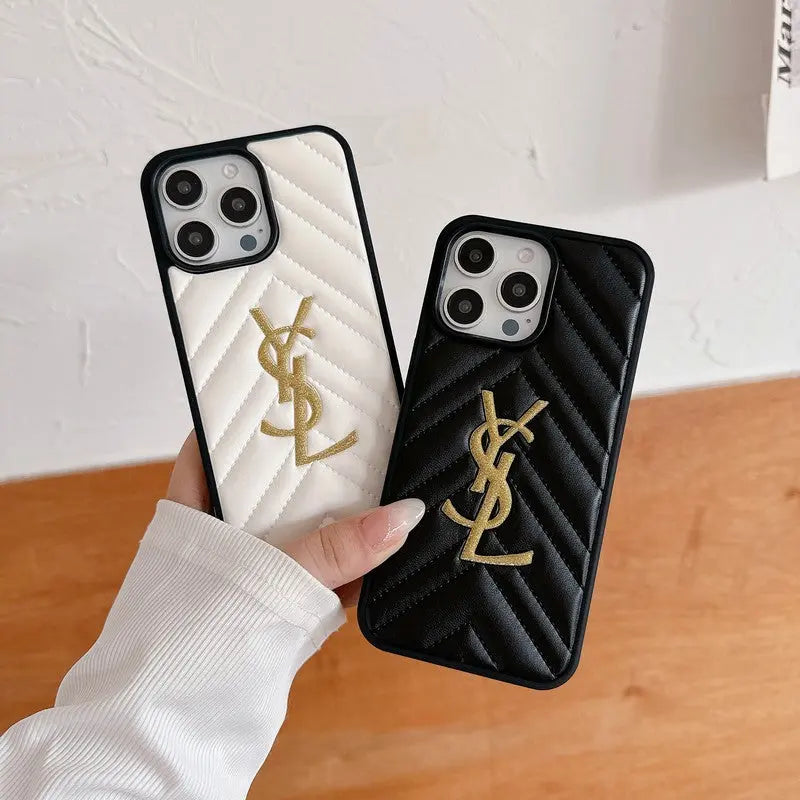 Saint Black & White Leather iPhone Case-s2 mysite