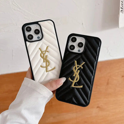 Saint Black & White Leather iPhone Case-s2 mysite