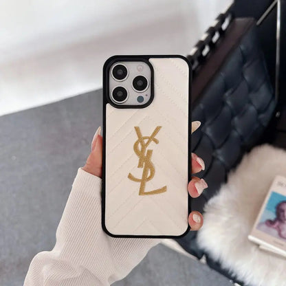 Saint Black & White Leather iPhone Case-s2 mysite
