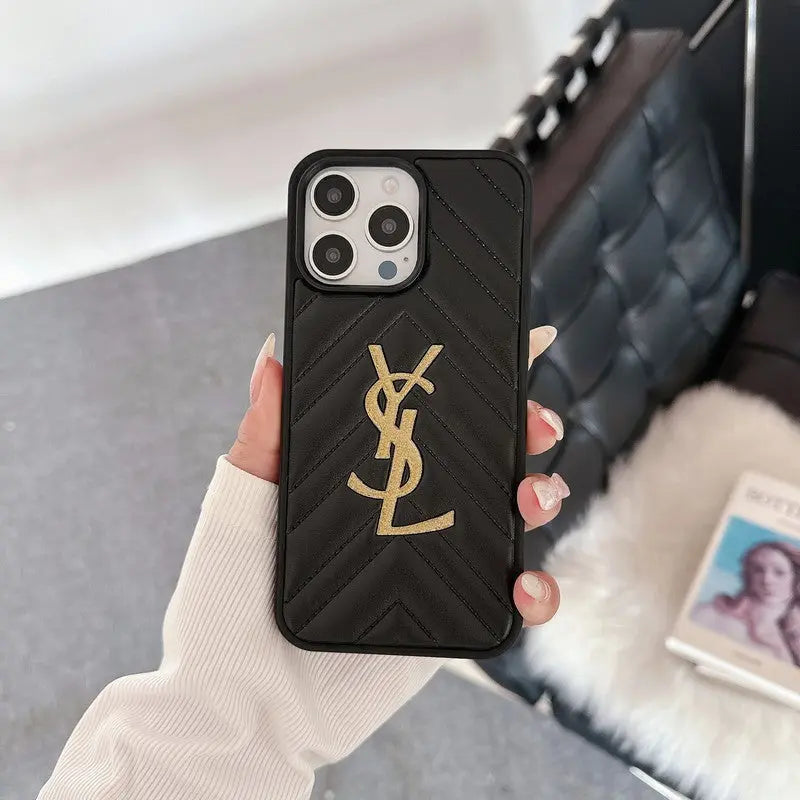 Saint Black & White Leather iPhone Case-s2 mysite