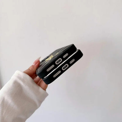 Saint Black & White Leather iPhone Case-s2 mysite