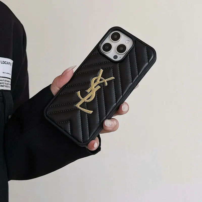 Saint Black & White Leather iPhone Case-s2 mysite