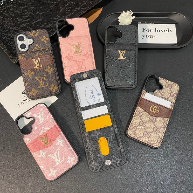 Luxury Card Bag Classic Color iPhone Case mysite