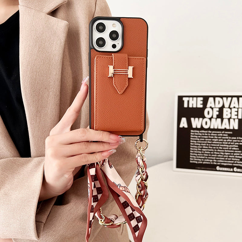H Card Bag Scarves Leather iPhone Case mysite