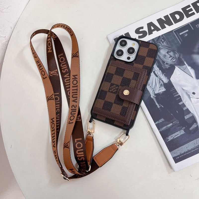 Luxury Card Bag Crossboday iPhone Case mysite