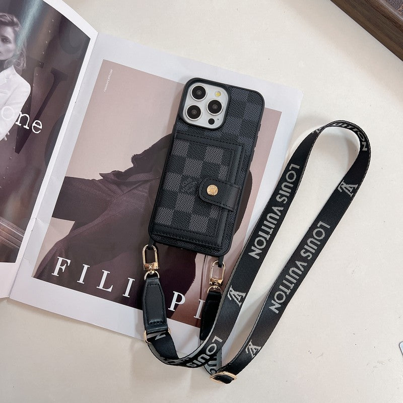 Luxury Card Bag Crossboday iPhone Case mysite