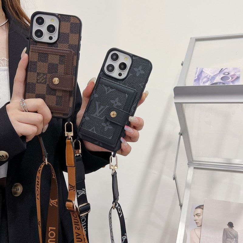 Luxury Card Bag Crossboday iPhone Case mysite