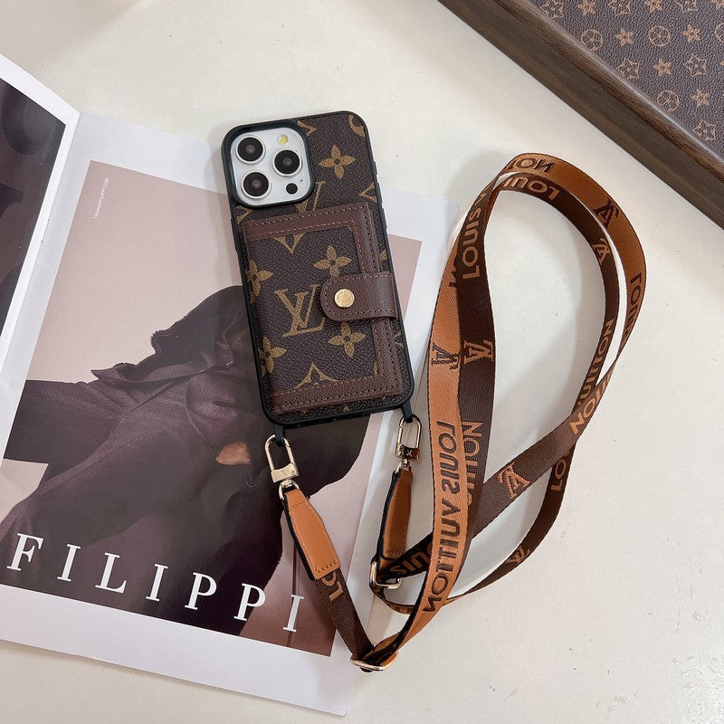 Luxury Card Bag Crossboday iPhone Case mysite
