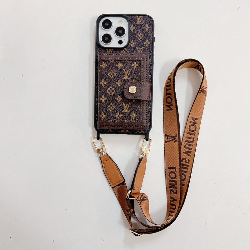 Luxury Card Bag Crossboday iPhone Case mysite