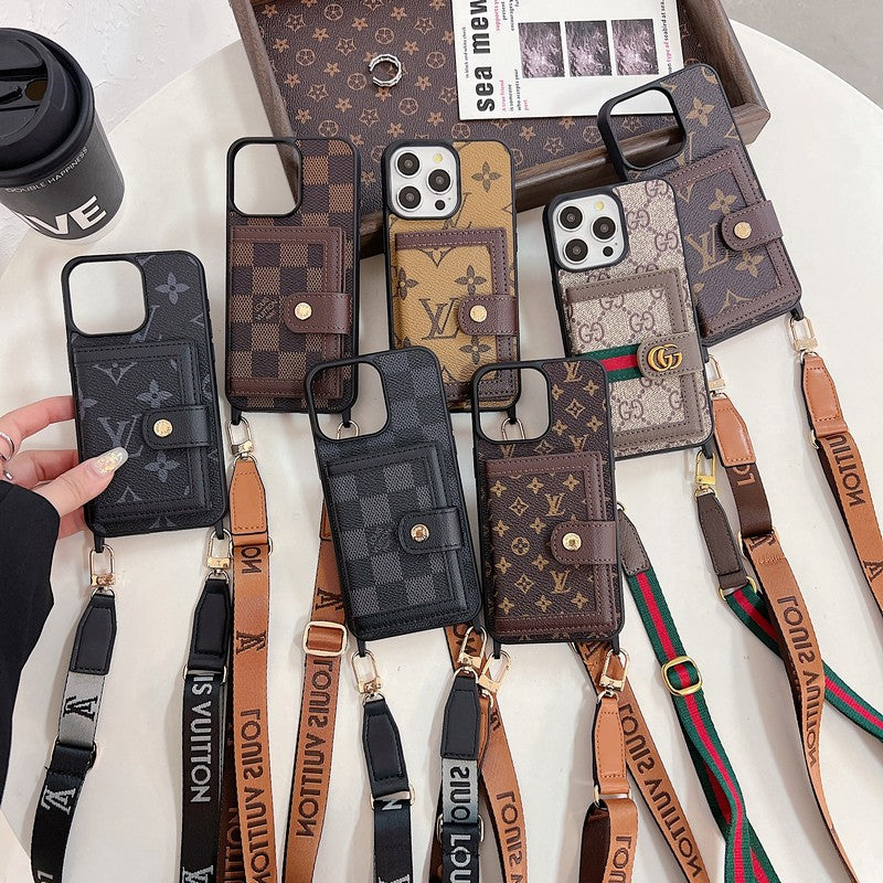 Luxury Card Bag Crossboday iPhone Case mysite