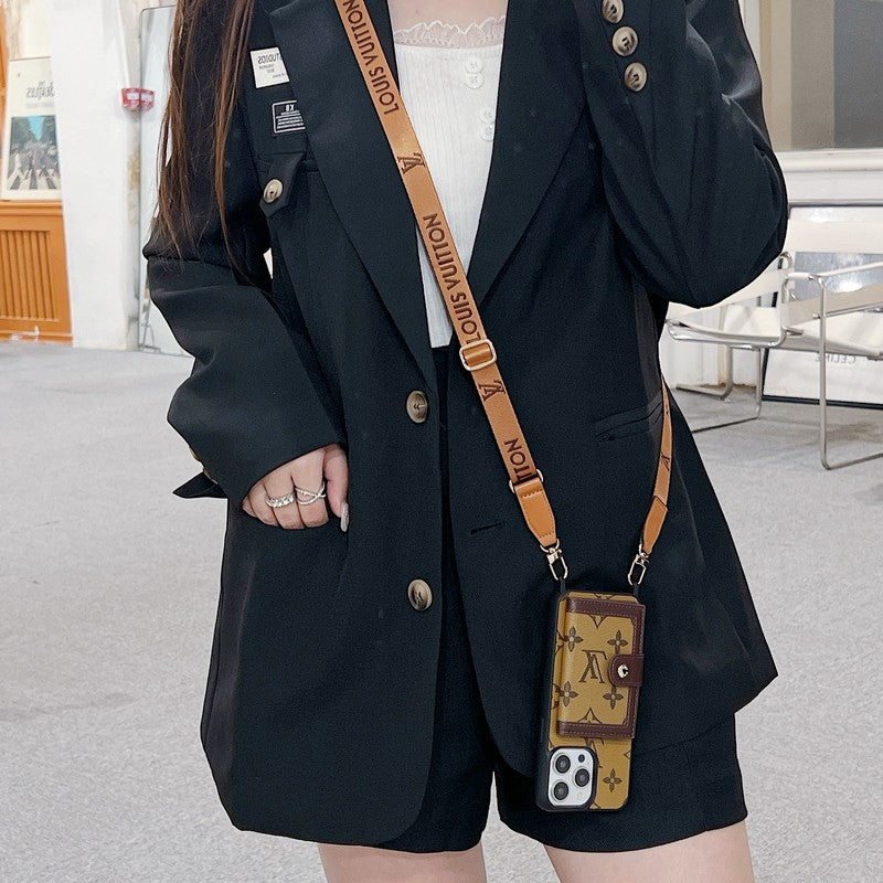 Luxury Card Bag Crossboday iPhone Case mysite