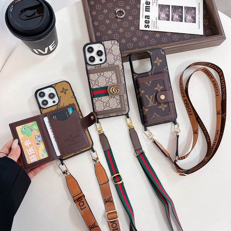 Luxury Card Bag Crossboday iPhone Case mysite