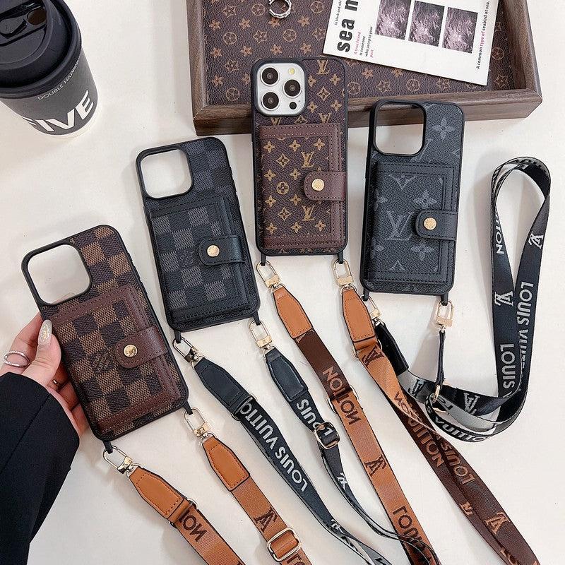 Luxury Card Bag Crossboday iPhone Case mysite