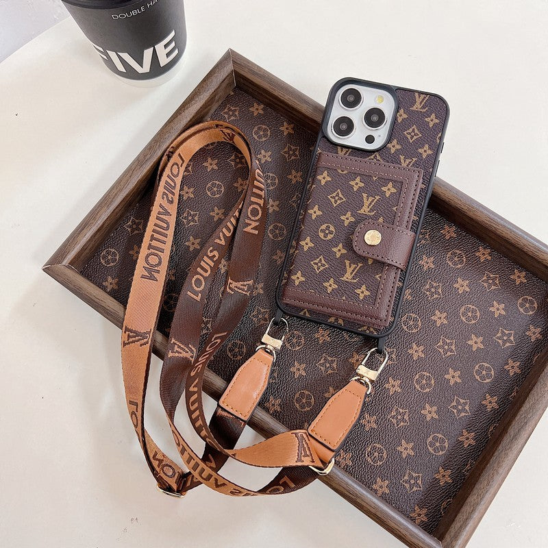 Luxury Card Bag Crossboday iPhone Case mysite