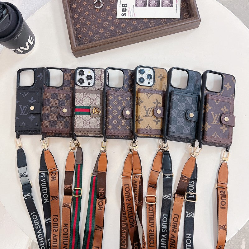Luxury Card Bag Crossboday iPhone Case mysite