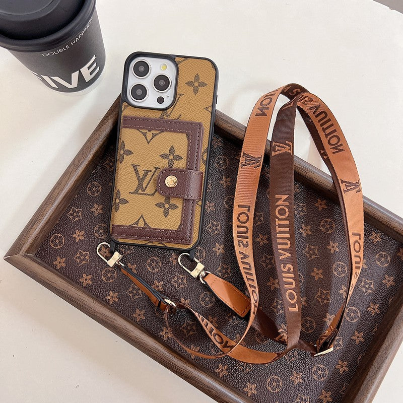 Luxury Card Bag Crossboday iPhone Case mysite