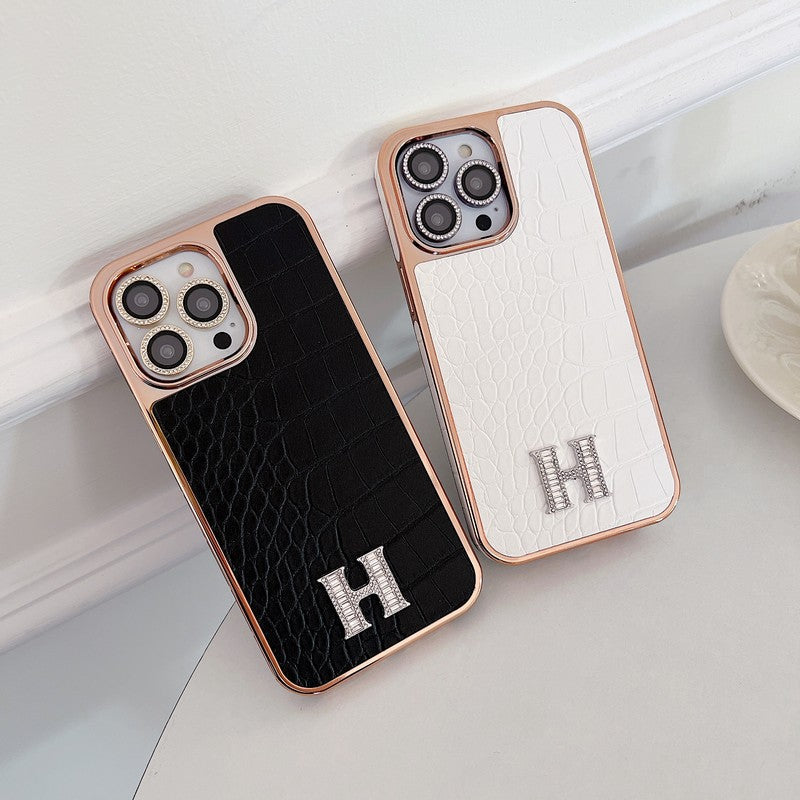 Classic Diamond Logo Rose Gold iPhone Case mysite