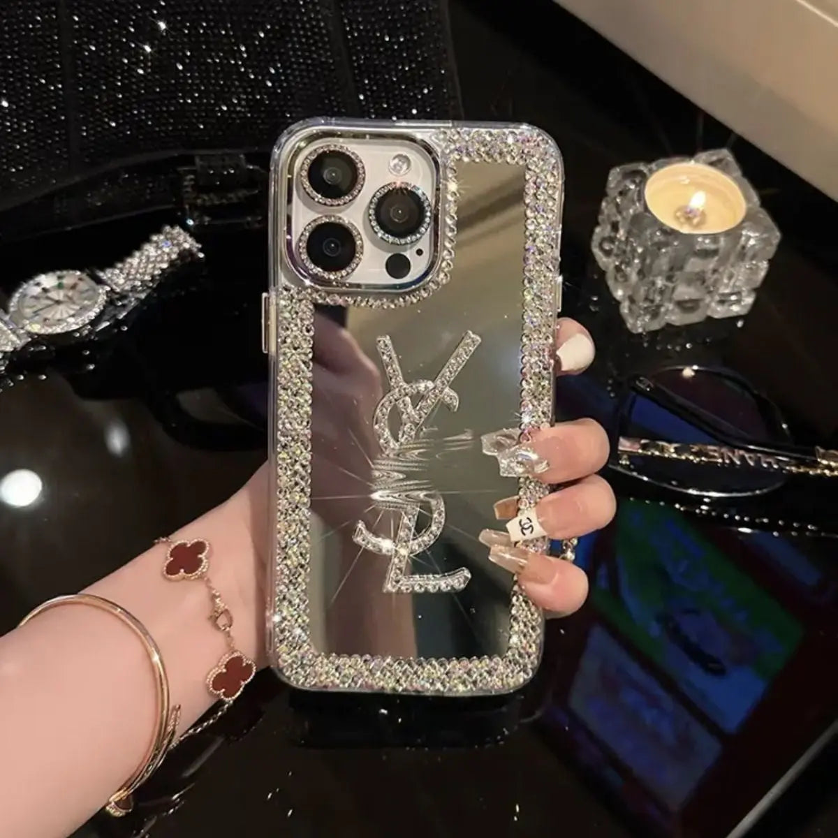 Glamorous Beauty Mirror iPhone Case – Makeup & Style On the Go!-s2 mysite