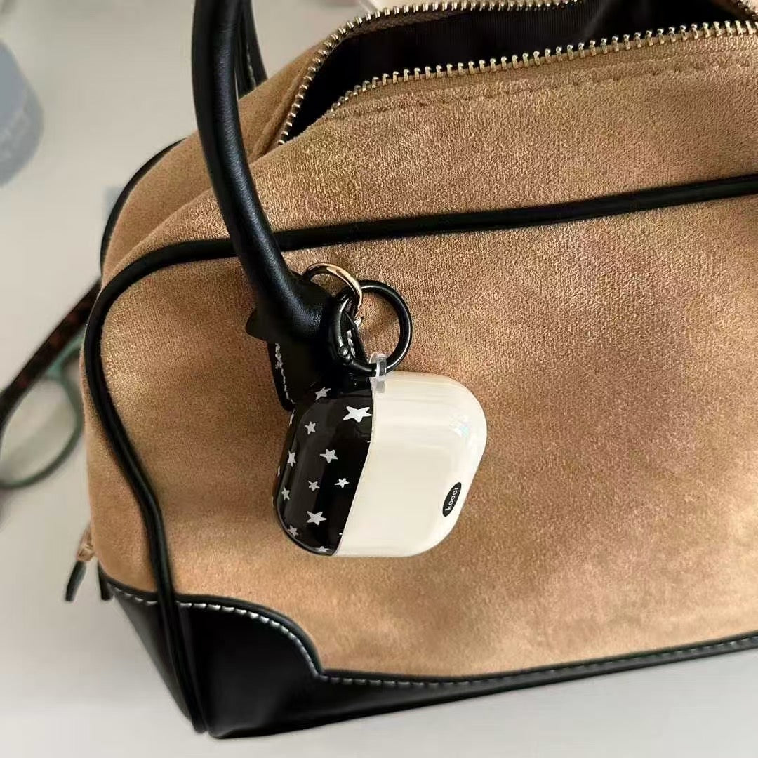 Starry Night AirPods Case with Charm – Black & White mysite