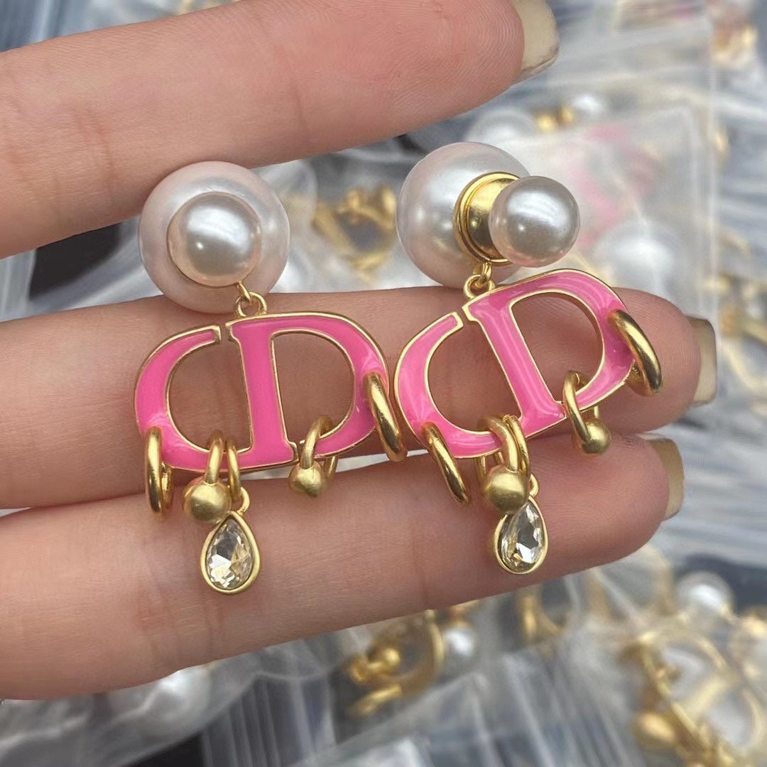 CD PINK PEARL GOLD 1 DIAMOND EARRINGS mysite