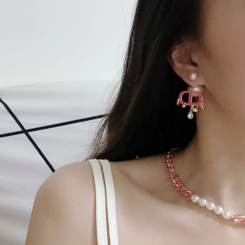 CD PINK PEARL GOLD 1 DIAMOND EARRINGS mysite
