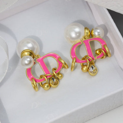 CD PINK PEARL GOLD 1 DIAMOND EARRINGS mysite