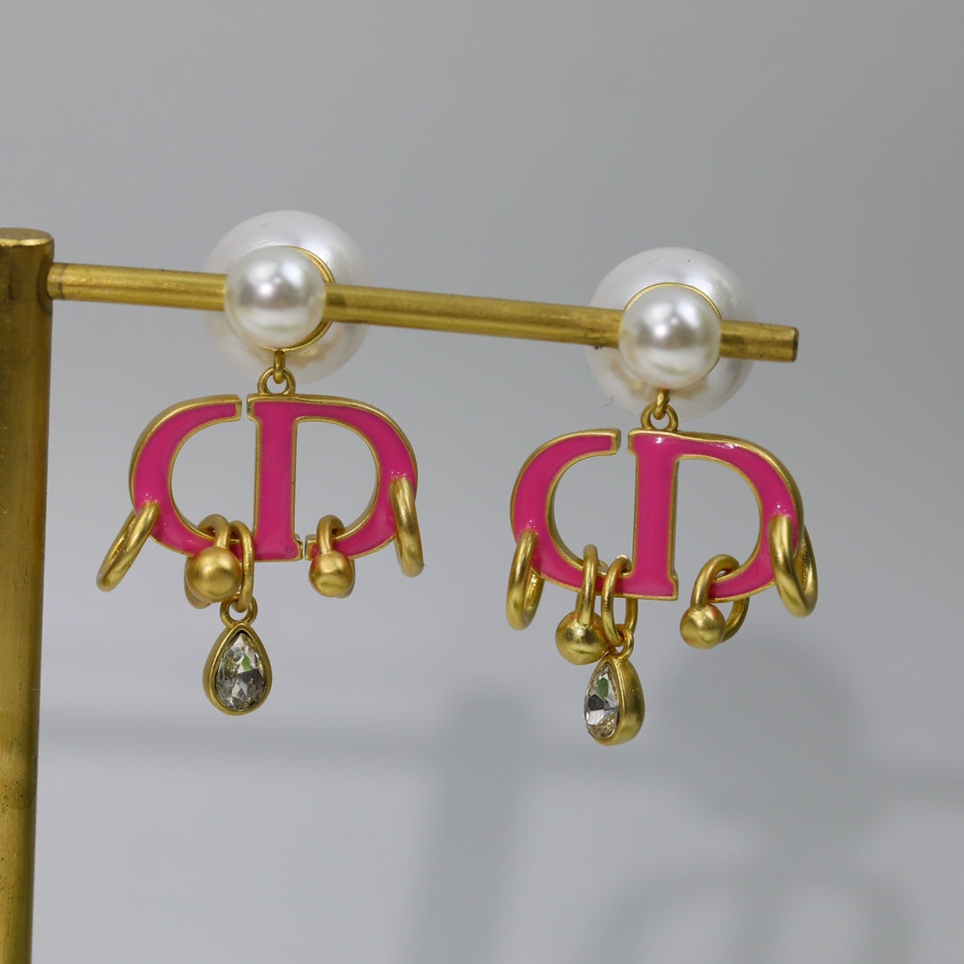 CD PINK PEARL GOLD 1 DIAMOND EARRINGS mysite