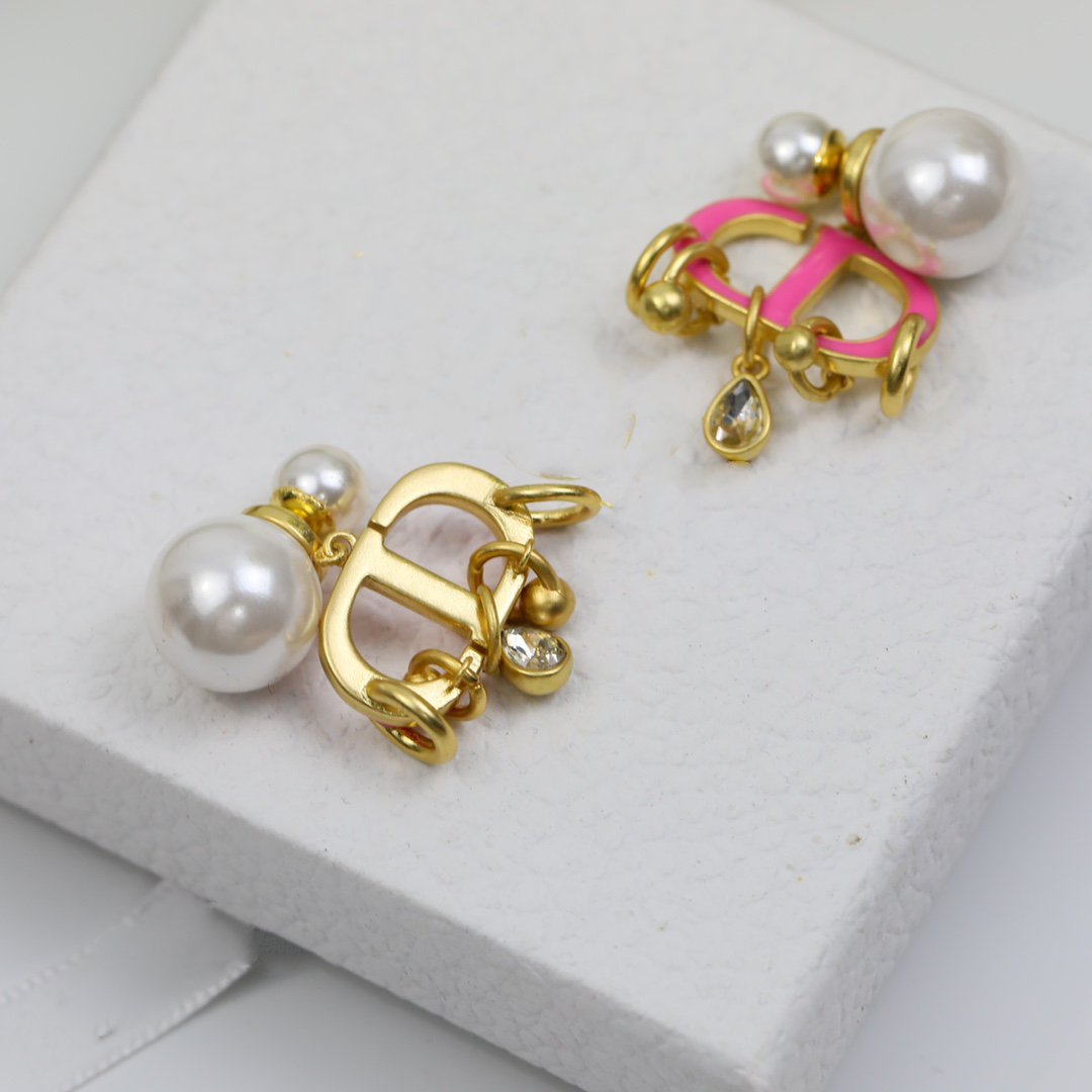 CD PINK PEARL GOLD 1 DIAMOND EARRINGS mysite
