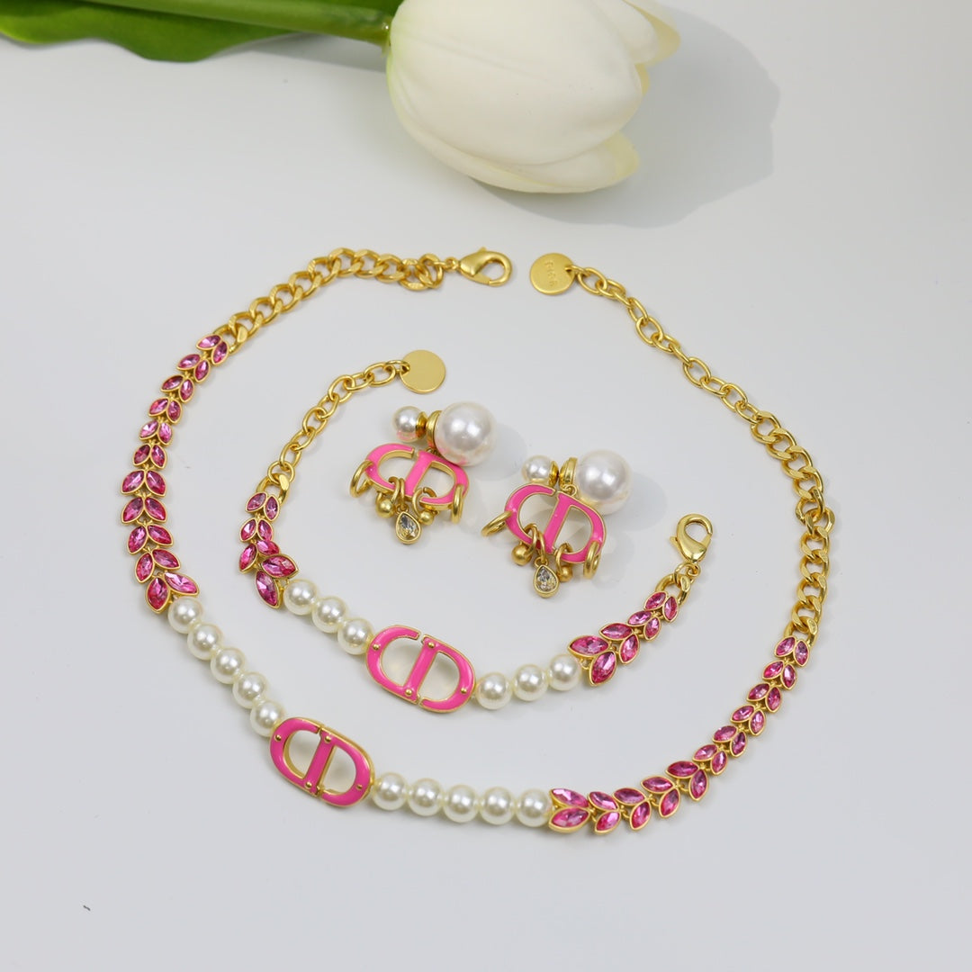 CD PINK PEARL GOLD 1 DIAMOND EARRINGS mysite