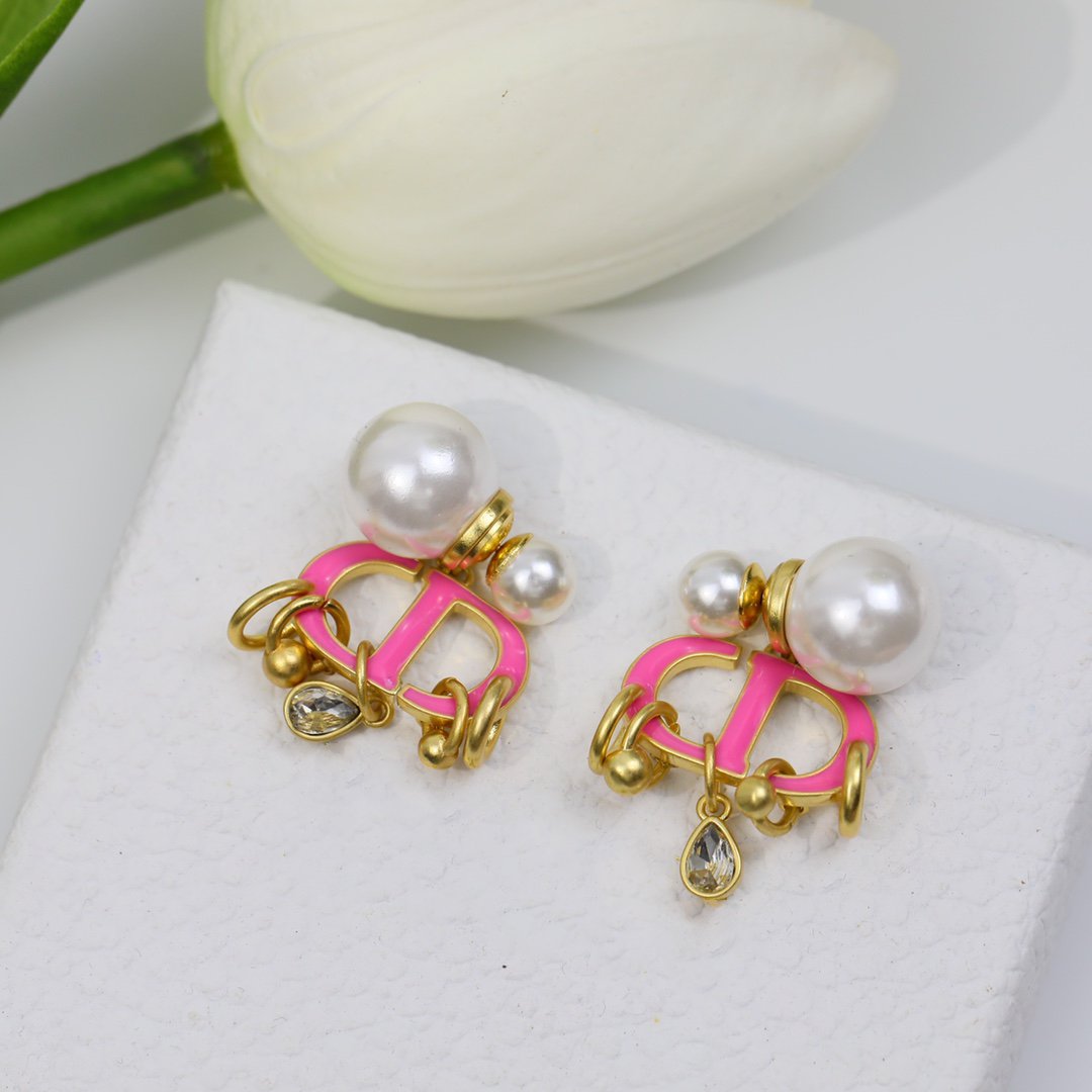 CD PINK PEARL GOLD 1 DIAMOND EARRINGS mysite