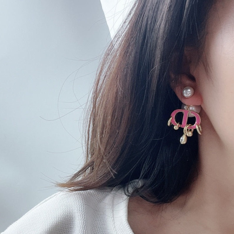 CD PINK PEARL GOLD 1 DIAMOND EARRINGS mysite