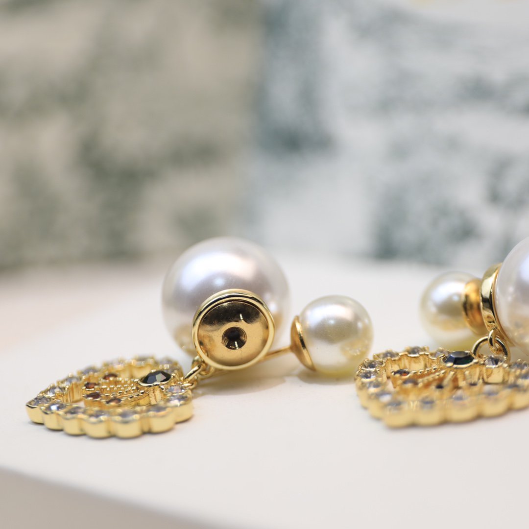 D-PEARL HEART GOLD DIAMOND EARRINGS mysite