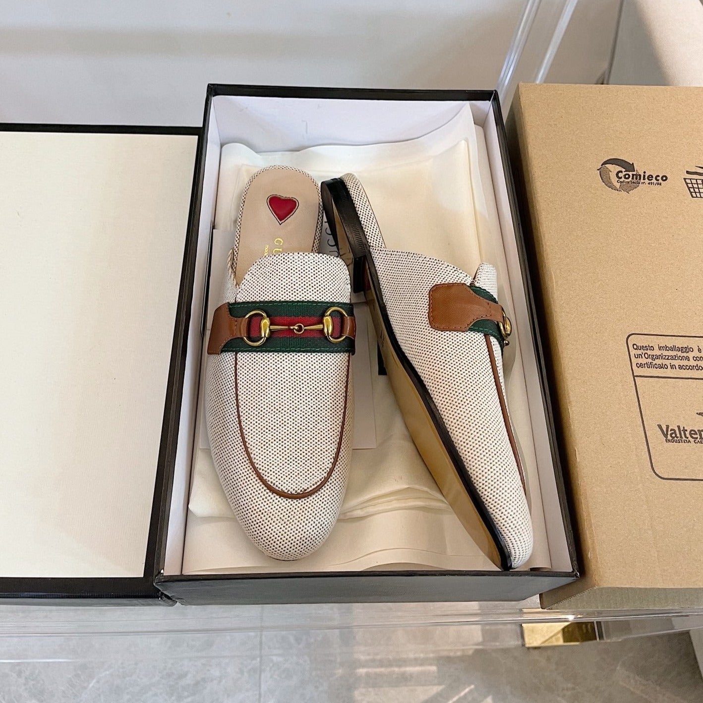 GG SLIPPER PRINCETOWN RED WHITE mysite