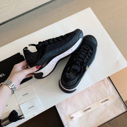 CC Bubble Quilted Trainer Sneaker Black White mysite