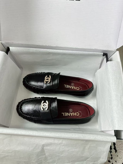 CHANEL 26S CC LOAFERS IN BLACK CALFSKIN 27726 mysite