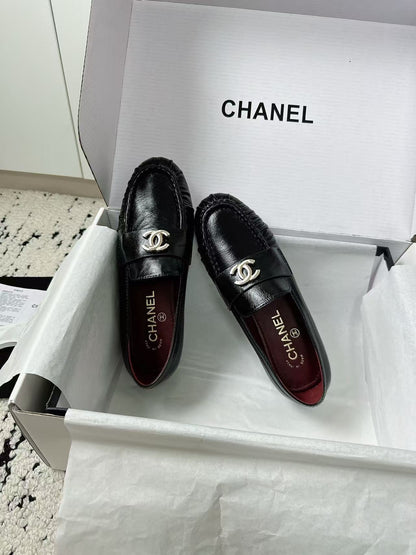 CHANEL 26S CC LOAFERS IN BLACK CALFSKIN 27726 mysite
