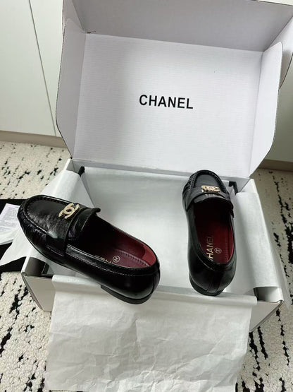 CHANEL 26S CC LOAFERS IN BLACK CALFSKIN 27726 mysite