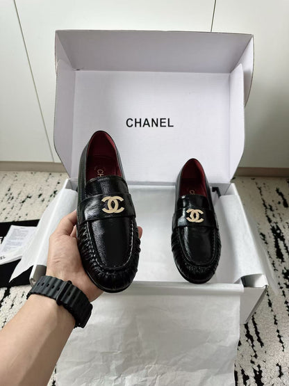 CHANEL 26S CC LOAFERS IN BLACK CALFSKIN 27726 mysite