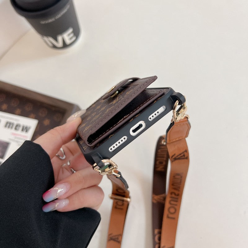 Luxury Card Bag Crossboday iPhone Case mysite