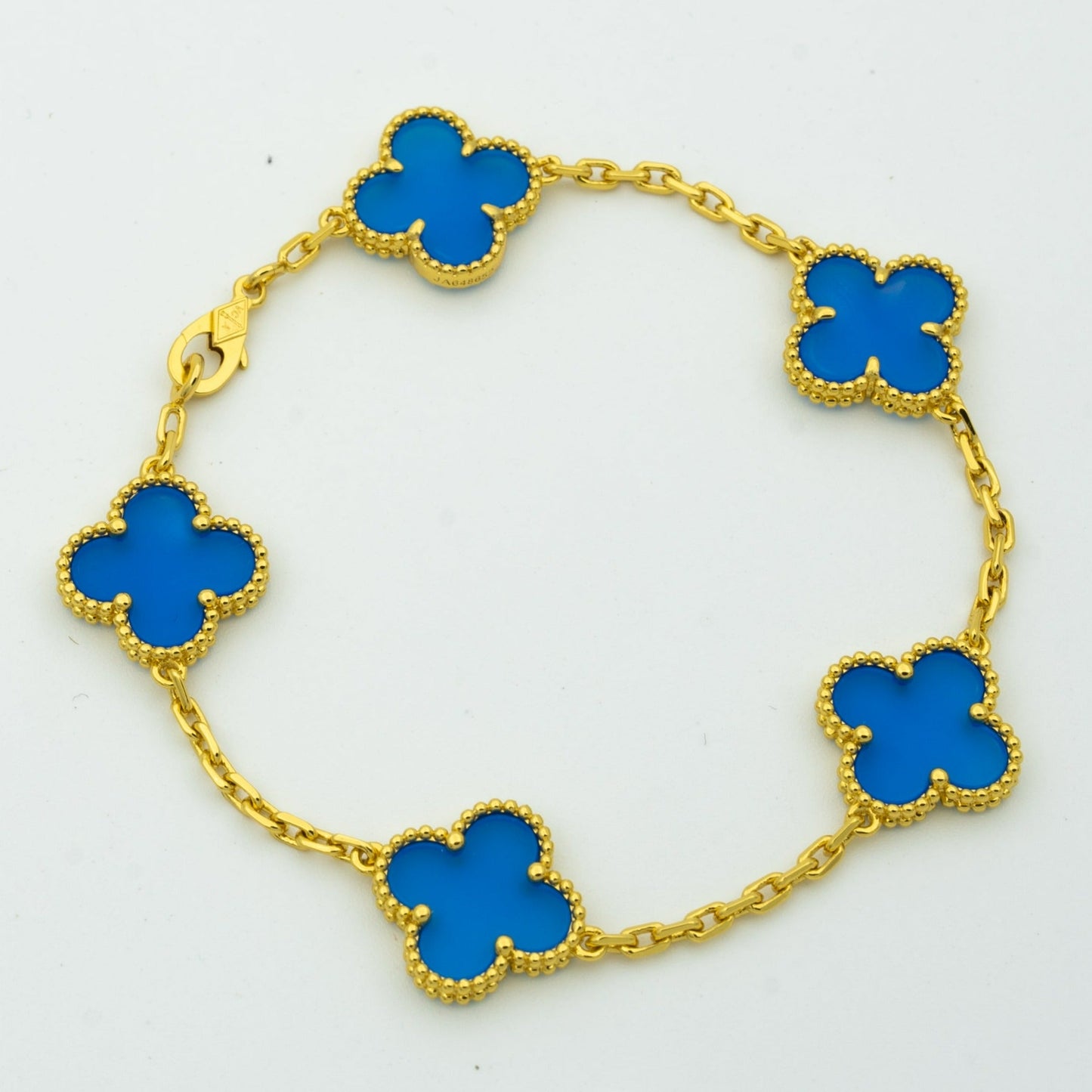 BRACELET 5 MOTIFS BLUE AGATE mysite