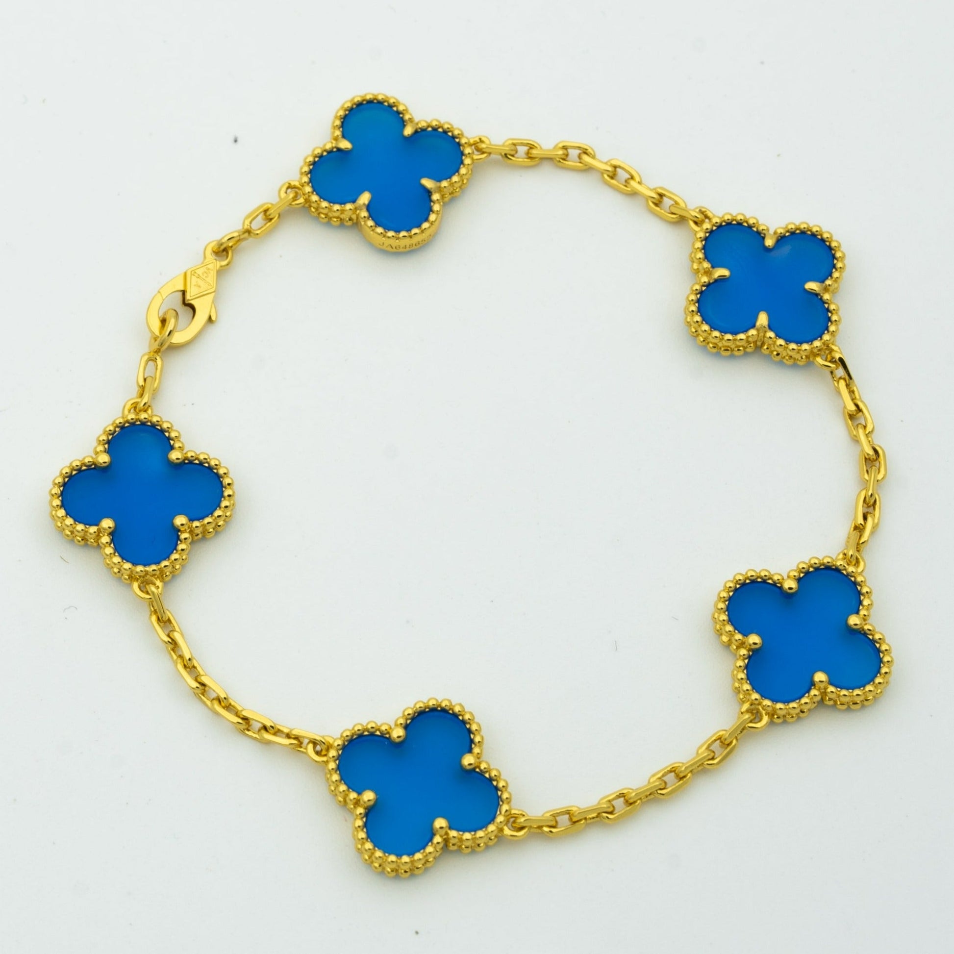 BRACELET 5 MOTIFS BLUE AGATE mysite
