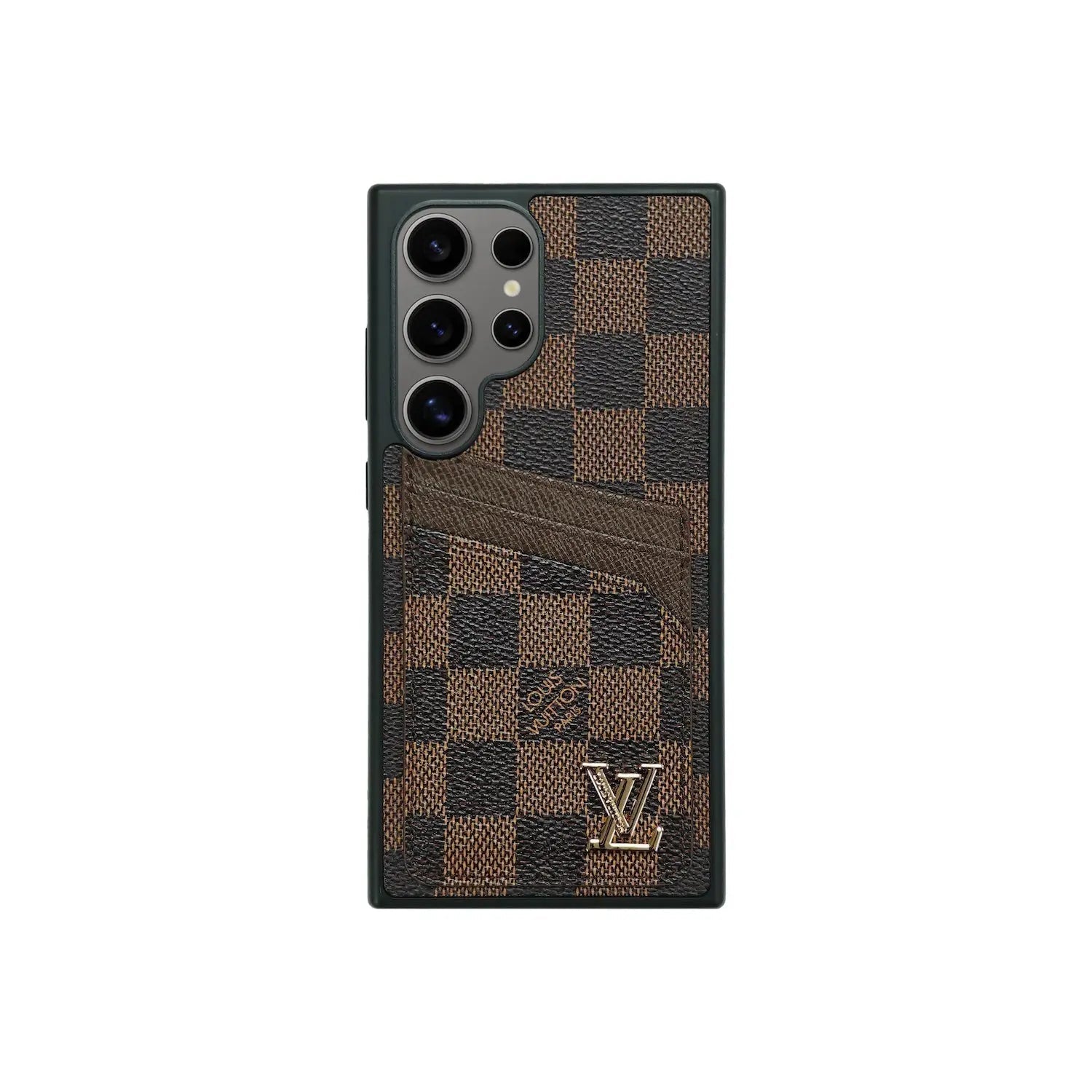 Simple Cardholder Checked Up Brown Case | Samsung-1 mysite