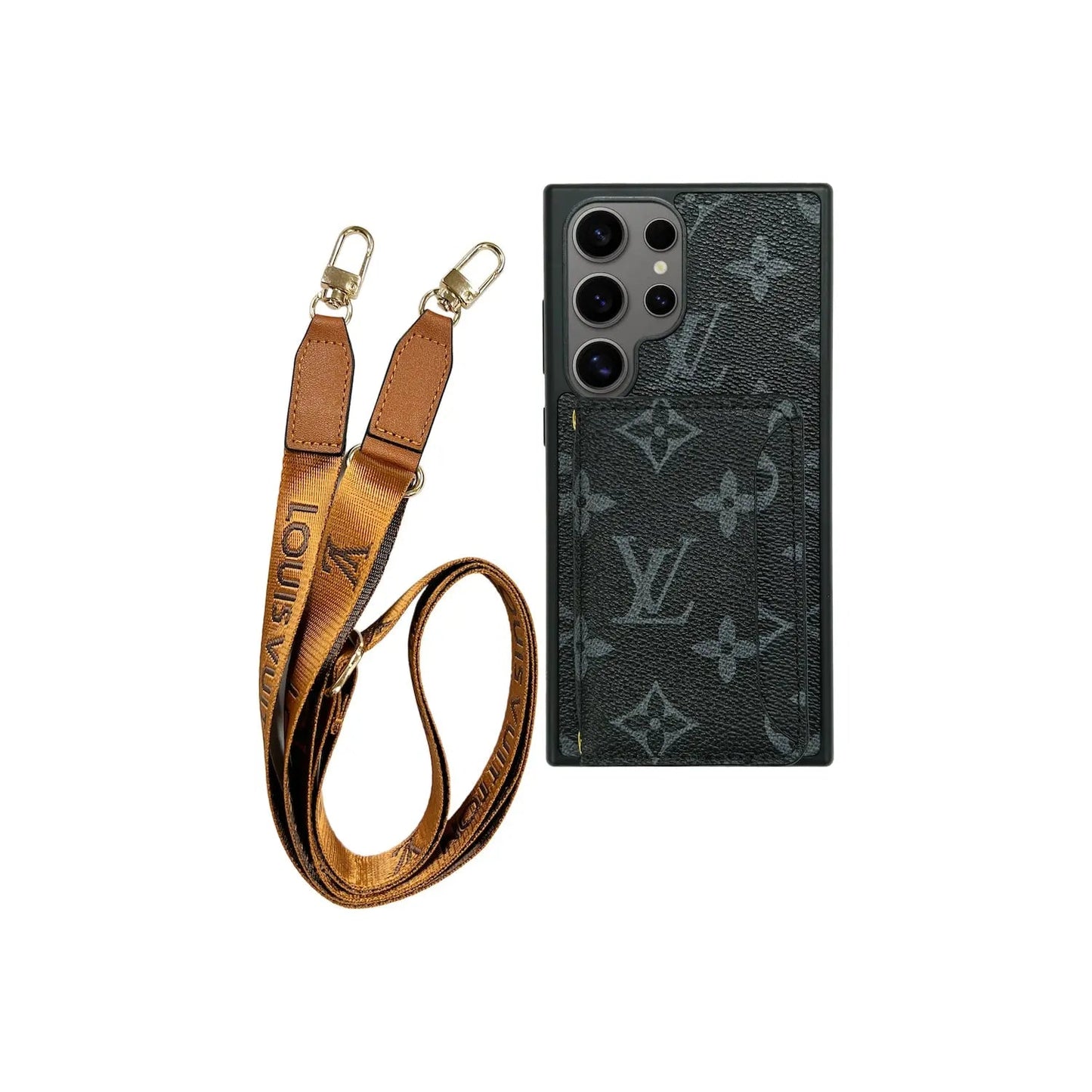 Cardholder x Lanyard Signature Black Case | Samsung-1 mysite