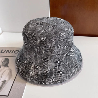 Luxury Monogram Embroidered Bucket Hat-s2 mysite